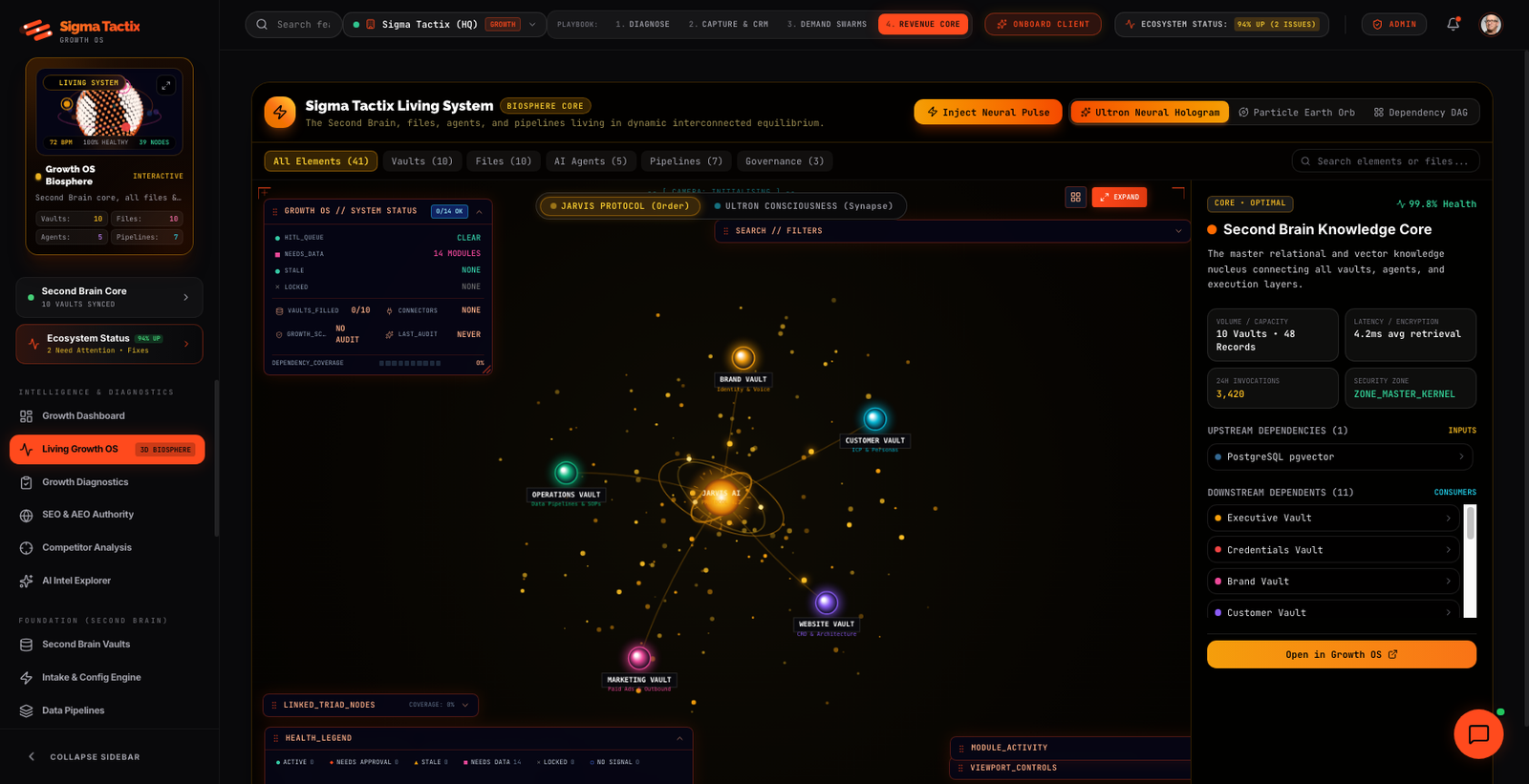 Concept screen showing an assistant workflow interface